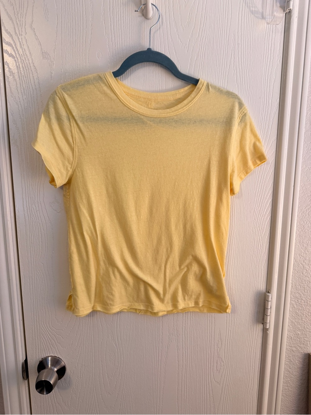 We The Free Soft Yellow Short Sleeve Tee
